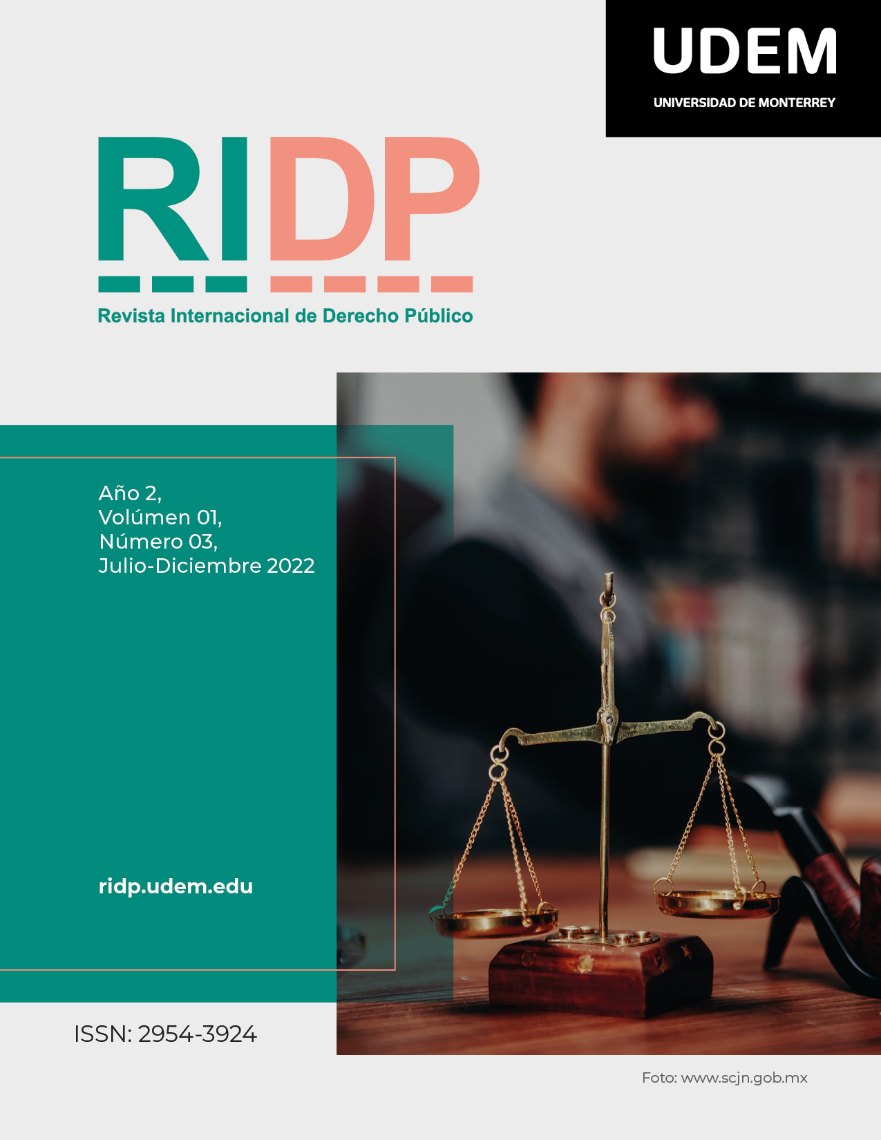 					Ver Vol. 1 Núm. 03 (2022): Revista Internacional de Derecho Público.  Núm. 03, Julio-Diciembre 2022
				