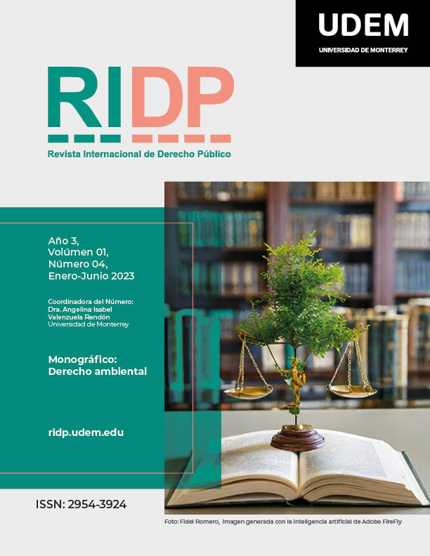 RIDP Revista Internacional de Derecho Público. Monográfico: Derecho ambiental. Núm. 04, Enero-Junio 2023