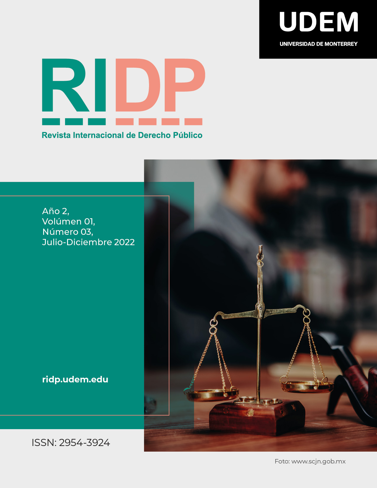RIDP Revista Internacional de Derecho Público. Núm. 3, Julio-Diciembre 2022